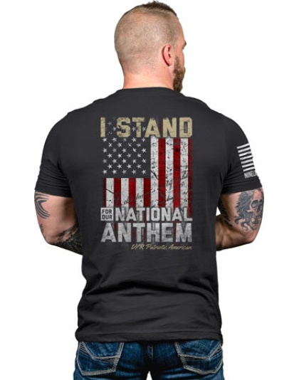 Nine Line Apparel I Stand Mens - T-shirt Midnight Navy Large