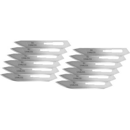 Havalon Knives #60xt Stainless - Steel Replacement Blades 12 Pk