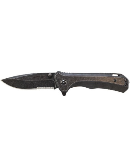 Schrade Knife Stonewash 3.2" - Stonewash Blade