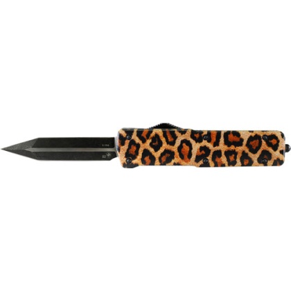 Templar Knife Small Otf Alum - Leopard 3.5" Black Dagger