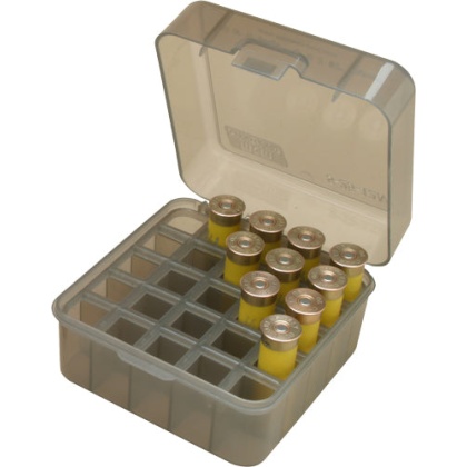 Mtm Ammo Box Shotshell To 3" - 1216& 20ga. 25-rounds Smoke