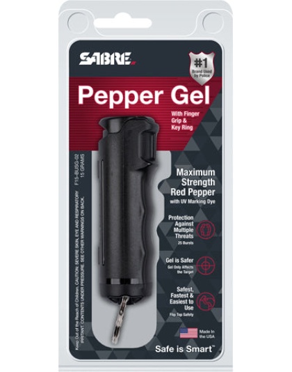 Sabre Ruger Red Pepper Gel - Spray Flip Top Black 15gr