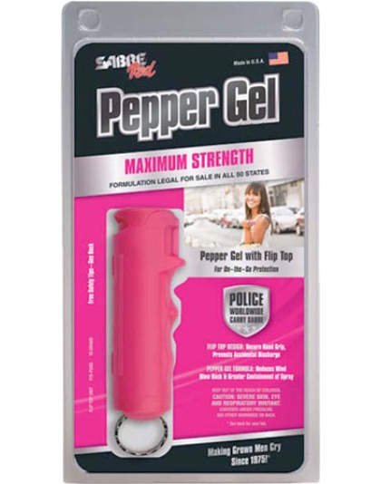 Sabre Ruger Red Pepper Gel - Spray Flip Top Pink 15gr