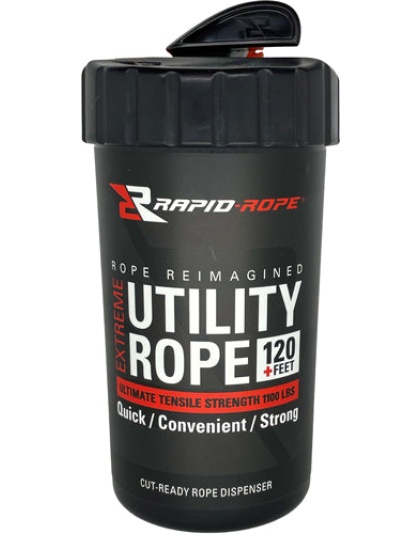 Rapid Rope Canister White 120+ - Feet Utility Rope W-cutter