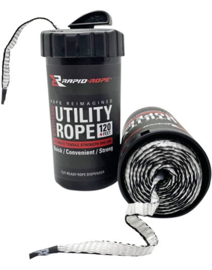 Rapid Rope Canister White 120+ - Feet Utility Rope W-cutter