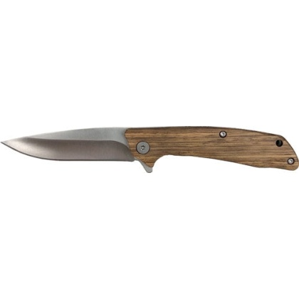 Abkt Roper Jr. Outlaw 3" Ball - Bearing Folder Zebrawood Hndls