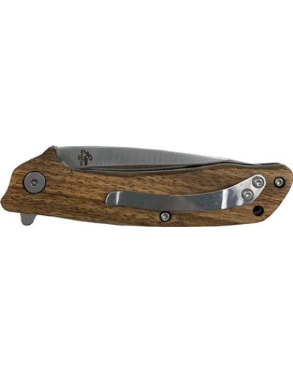 Abkt Roper Jr. Outlaw 3" Ball - Bearing Folder Zebrawood Hndls