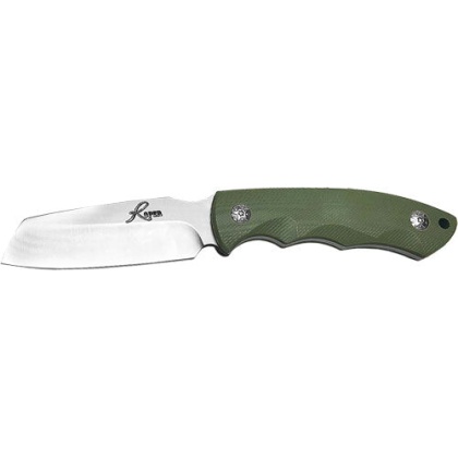 Abkt Roper Razor 3" Fixed Blde - Green G10 Handle W-sheath