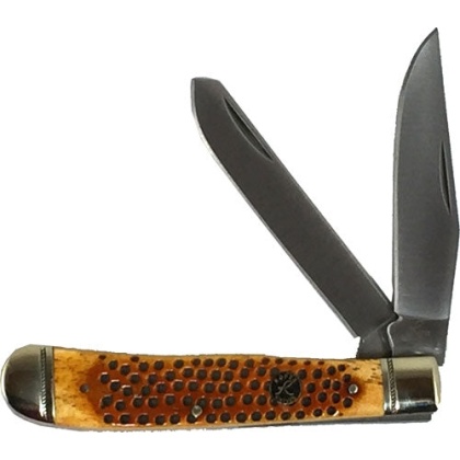 Abkt Roper Pit Viper Trapper - Carbon 3.25" Bld Jigged Bone