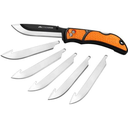 Outdoor Edge 3.5" Razor Lite - Edc Folder Orange W-6 Blades