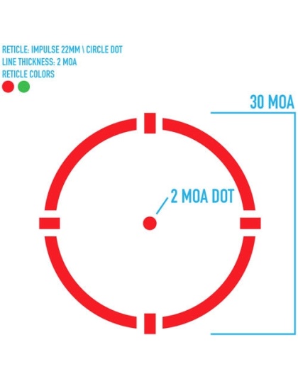 Firefield Impulse 1x22 Compact - Red-grn Circle Dot Reticle