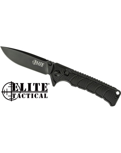Mc Elite Tactical Backdraft - 3.5" Drop Pnt Flder Blk-blk