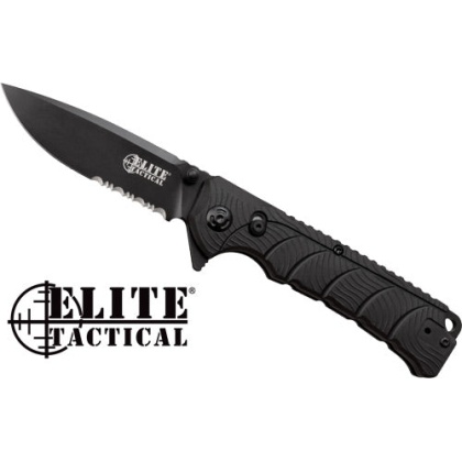 Mc Elite Tactical Backdraft - 3.5" Drop Pnt Flder Srt Blk-bl