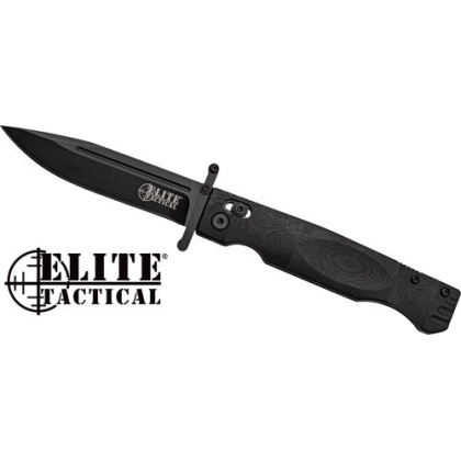 Mc Elite Tactical Guardsman - 3.75" Clip Pnt Fldr Blk-blk