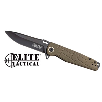 Mc Elite Tactical Readiness - 3.5" Drop Point Fldr Fde-blk