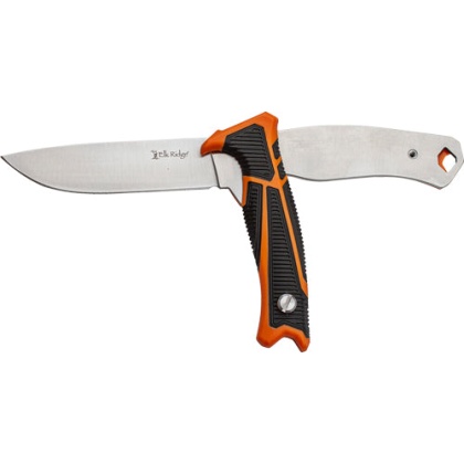 Mc Elk Ridge Trek 4.5" Guthook - Drp Pnt Combo Org-blk-ss W-sth