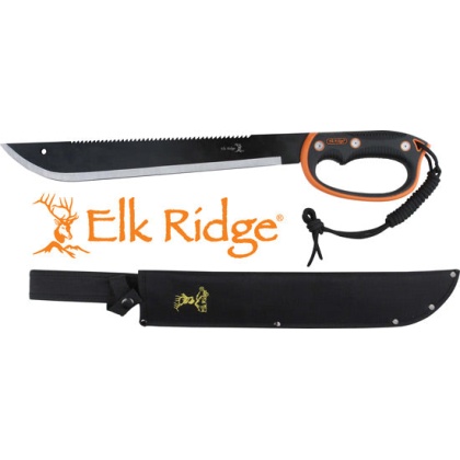 Mc Elk Ridge Machete 21.5" - Blade W-sheath D-handle Blk-ss