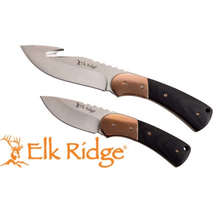 Mc Elk Ridge Pursuit 3.75" Gut - Hook-drp Pnt Combo W-sheath