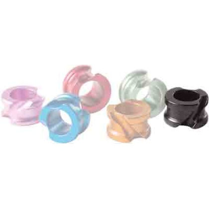 Hot Shot Archery Blk Accu-peep - 1-4" Large W-angular Grooves