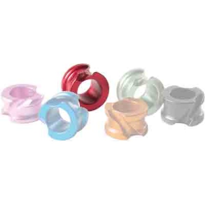 Hot Shot Archery Red Accu-peep - 1-4" Large W-angular Grooves