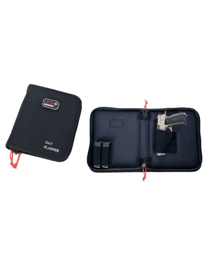 Gps Day Planner Pistol Case - Large 1-handgun Black