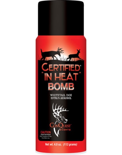 Conquest Scents Deer Lure - Certified In Heat Aerosol 4oz