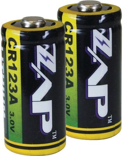 Psp Zap Cr123a Batteries - Lithium 2-pack