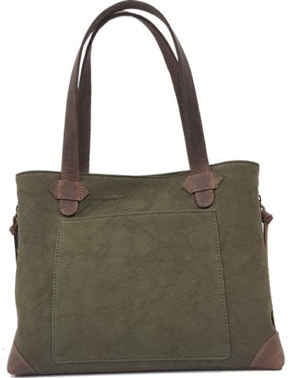 Versacarry Conceal Carry Purse - Canvas Olive Green Tote Style