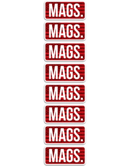 Mtm Ammo Caliber Labels Mags - 8-pack