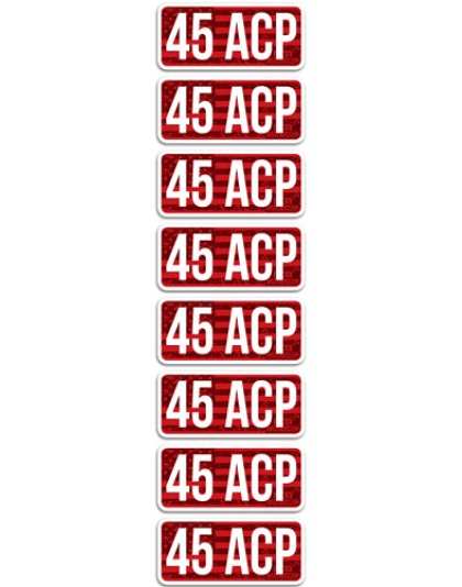 Mtm Ammo Caliber Labels .45acp - 8-pack