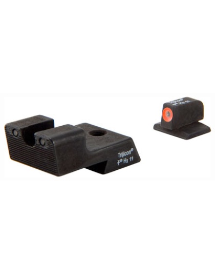 Trijicon Night Sight Set Hd - Orange Front 1911 Novak Cut