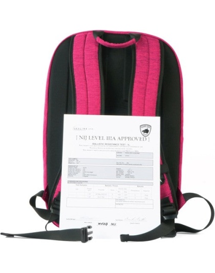 Guard Dog Proshield Smart Pink - Bulletproof-charging Backpack