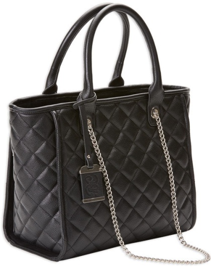 Bulldog Concealed Carry Purse - Quilted Tote Style Black