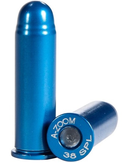 A-zoom Metal Snap Cap Blue - .38 Special 12-pack