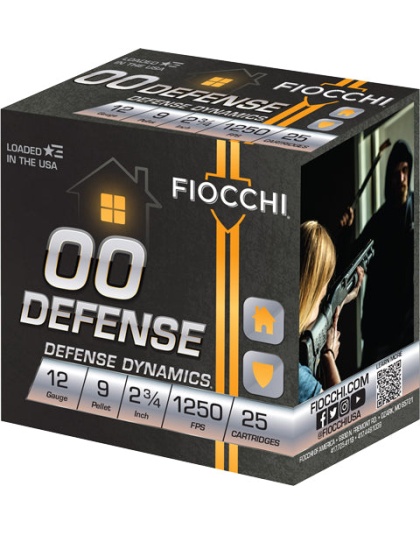 Fiocchi 12ga. 2.75" 00 Buck - 25-rd Box