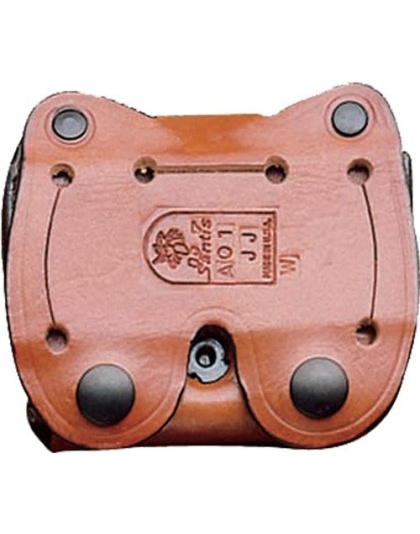 Desantis Double Mag Pouch Owb - Leather Glock 43 Tan