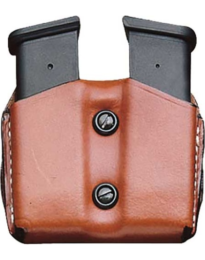 Desantis Double Mag Pouch Owb - Leather Sig P365 Tan