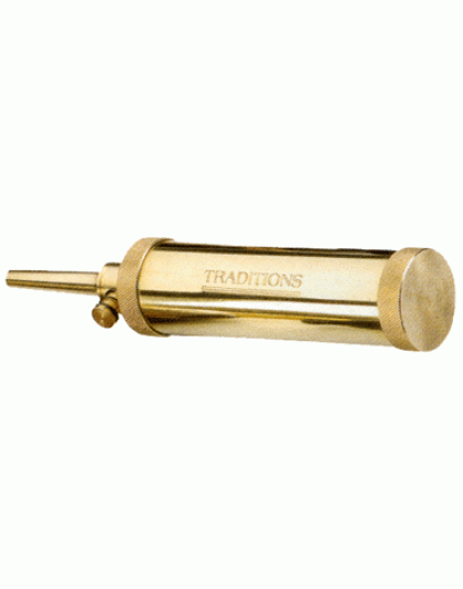 Traditions Deluxe Powder Flask - Brass W-30 Grain Spout