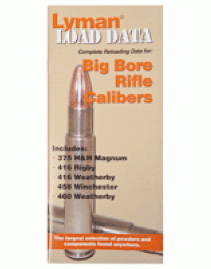 Lyman Load Data Book Big Bore - Rifle 72 Pages