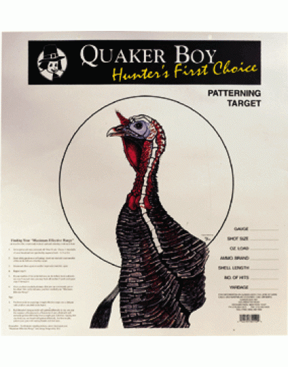 Quaker Boy Paper Target Turkey - 20" X 20" 100-pack