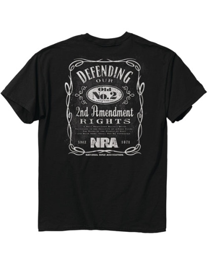 Buck Wear T-shirt Nra "old - No.2" Black Medium