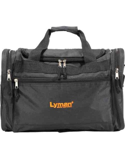 Lyman Handgun Range Bag - Black Nylon W-carry Strap