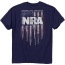 Buck Wear T-shirt Nra "gun - Stripes" Navy X-large