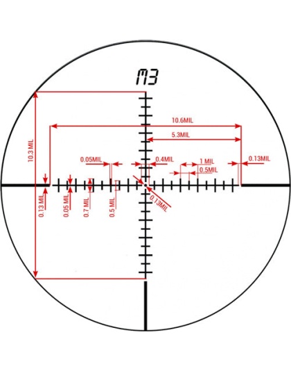 Konus Scope Konuspro El30 30mm - 4-16x44 10-changeable Reticles