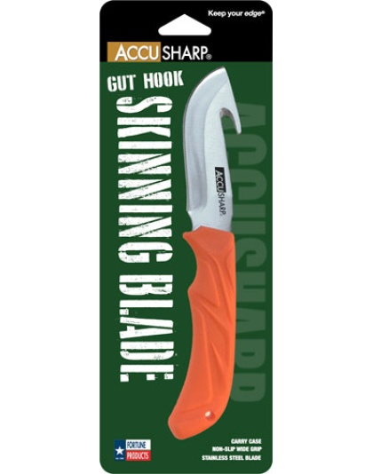 Accusharp Gut-hook Knife 3.5" - Blade Non Slip Grip