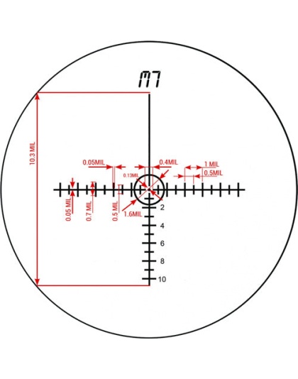 Konus Scope Konuspro El30 30mm - 4-16x44 10-changeable Reticles