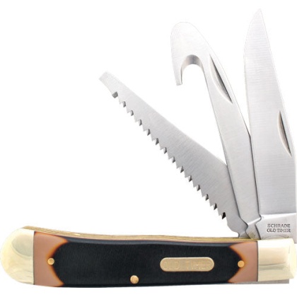 Old Timer Knife Premium Trappr - 3-blade 3.3" Blade