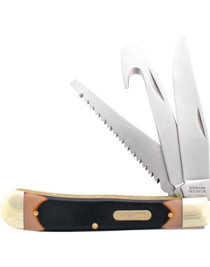 Old Timer Knife Premium Trappr - 3-blade 3.3" Blade