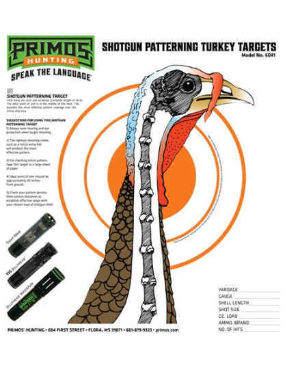 Primos Paper Target Turkey - 11.5"x10.75" 12-pack