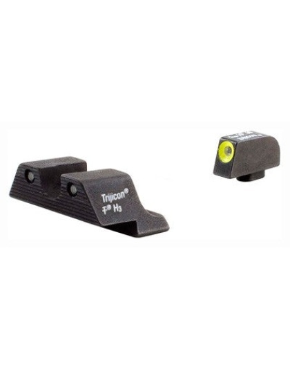 Trijicon Night Sight Set Hd - Yellow Outline Glock 42-43